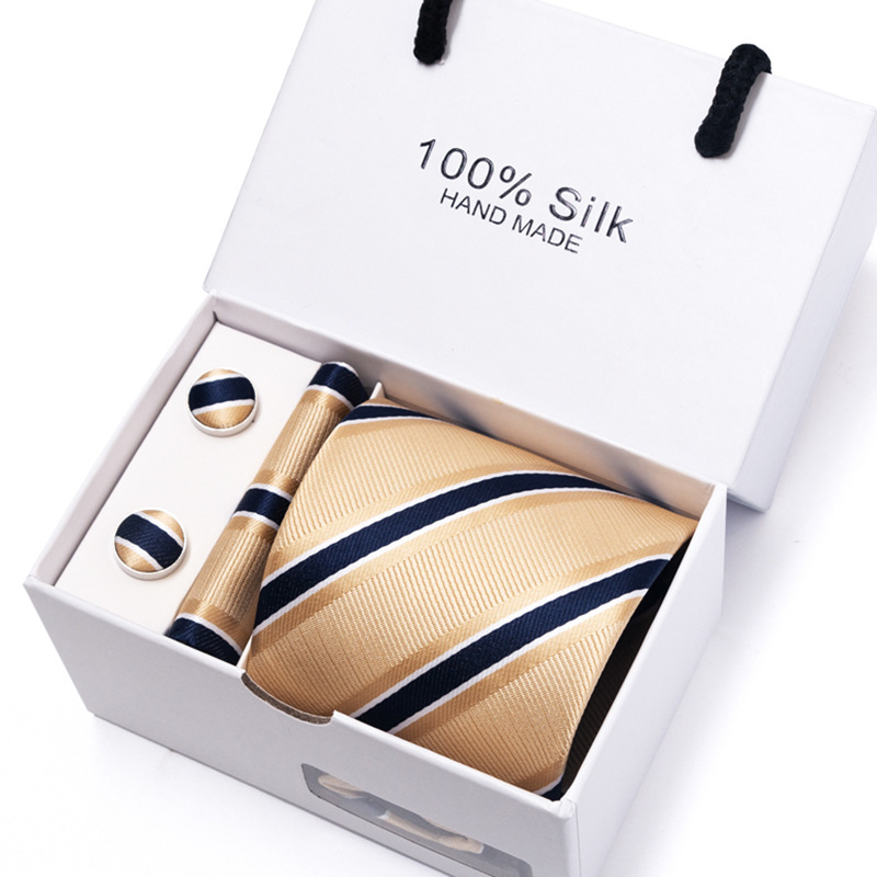 Nowe męskie kwiatowe kropki wi – Neck Tie Set Box recenzja i cena